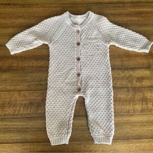 TEXTURED- KNIT COTTON JUMPSUIT